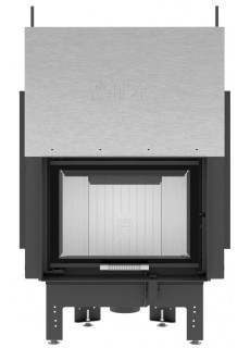 Топка Hitze ALBERO 9 kW AL9G.H-D (с гильотиной) - одинарное стекло состоящее из двух частей + декор шелкография по периметру