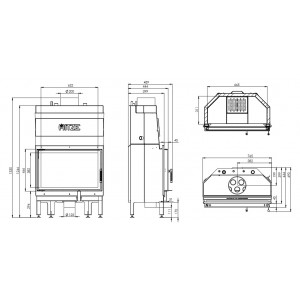 Топка Hitze ALBERO AQUASYSTEM ALAQS68x43S-D с дополнениями