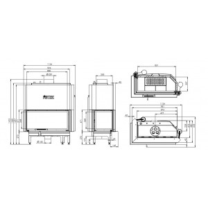 Топка Hitze ALBERO AQUASYSTEM ALAQS90x41LG-D с дополнениями