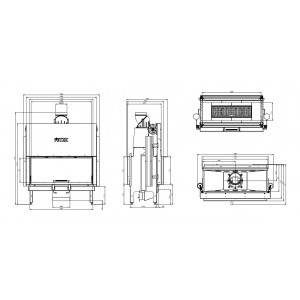 Топка Hitze ARDENTE ARD105x43 с дополнениями
