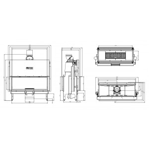 Топка Hitze ARDENTE ARD120x43 с дополнениями