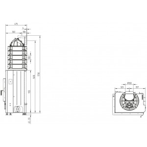 Каминная топка Hoxter Ecka 67/45/51L(R)