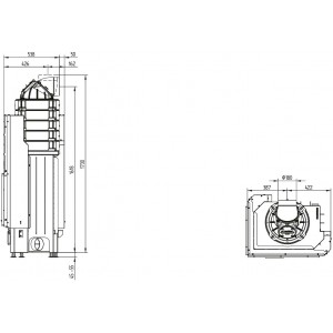 Каминная топка Hoxter Ecka 67/45/51Lh (Rh)