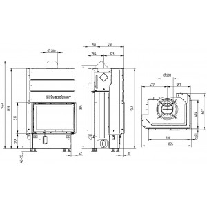 Каминная топка Hoxter Ecka 67/45/51Lh (Rh)