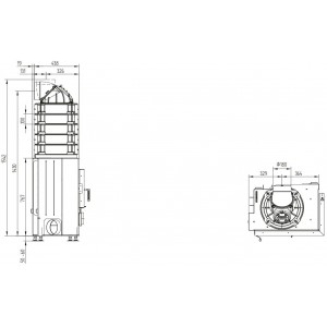 Каминная топка Hoxter Ecka 70/40/38LN(RN)