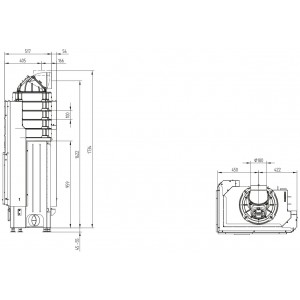 Каминная топка Hoxter Ecka 76/45/57Lh (Rh)