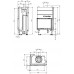 Каминная топка Hoxter Ecka 76/45/57Lh (Rh)