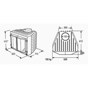 Каминная топка KEDDY SK 110 VG