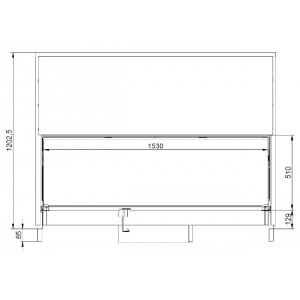 Каминная топка KFD LINE A H 1570 CI