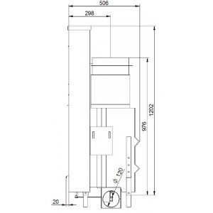 Каминная топка KFD LINE A H 1570 CI