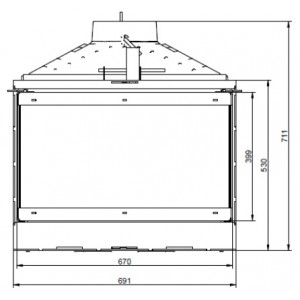 Каминная топка KFD ECO MAX 7 3F