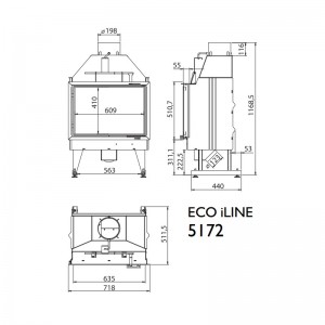 Каминная топка KFD ECO iLINE 5172