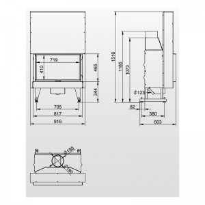 Каминная топка KFD ECO iLINE 5183 H