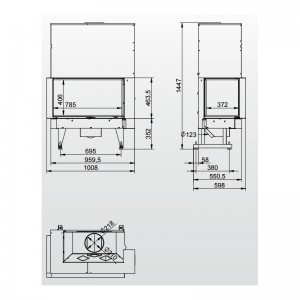 Каминная топка KFD ECO iLINE 5183 LH/RH