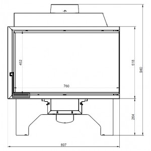 Каминная топка KFD ECO iLUX 90+ L/R v3