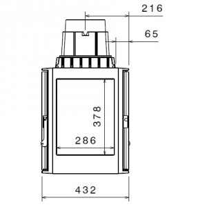 Каминная топка Liseo L9 DF + 1 боковое стекло