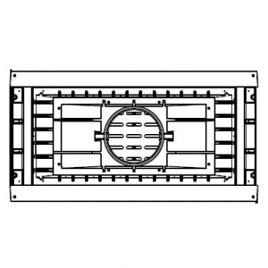 Каминная топка Liseo L9 DF + 1 боковое стекло