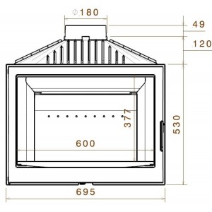 Каминная топка Liseo Castiron LCI 007 GF