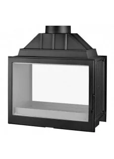 Каминная топка Liseo Castiron LCI 7 GDF CL, двусторонняя, с подводом внешнего воздуха, с шибером