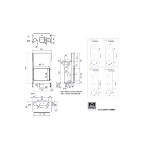 Топка M-Design Luna 850 V Diamond (Луна 850 V Даймонд) Кортен-сталь