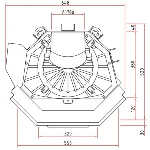 Каминная топка Schmid Pano 5557 h