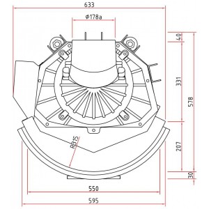 Каминная топка Schmid Ronda 5551 h