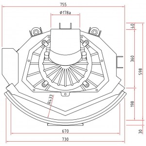Каминная топка Schmid Ronda 6757 h