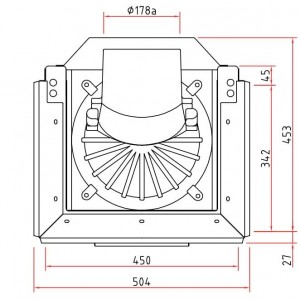 Каминная топка Schmid Ekko U 45(34)57 h