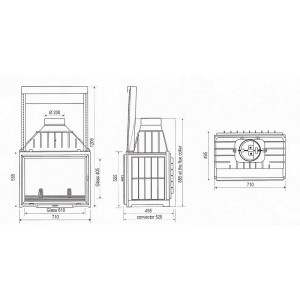 Каминная топка Seguin Multivision 7000