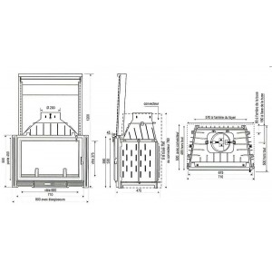 Каминная топка Seguin Sunflam 70
