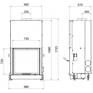 Каминная топка STAV FS 750B