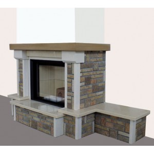 Каминная облицовка EdilKamin Giada 76 dx с банк.
