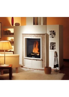 Каминная облицовка Edilkamin Carousel Grigio + топка Stile N Piano