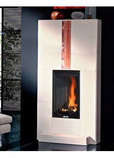 Каминная облицовка EdilKamin Dromond Bianco Ambra + топка Cristal 45 N