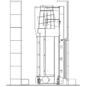 Каминная облицовка EdilKamin Dromond Bianco Ambra + топка Cristal 45 N
