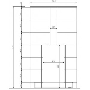Каминная облицовка EdilKamin Dromond Bianco Ambra + топка Cristal 45 N