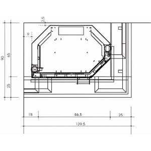 Каминная облицовка Edilkamin Nizza + топка Tekno 2N DX