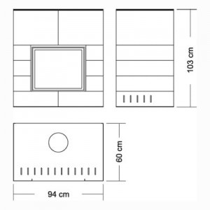 Каминная облицовка EdilKamin Quadro