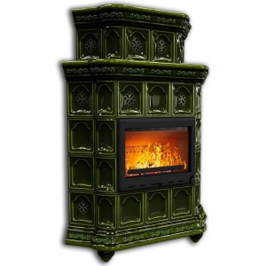 Каминная облицовка КимрПечь Истра угловая двухъярусная