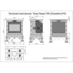 Каминная облицовка КимрПечь Кострома пристенная