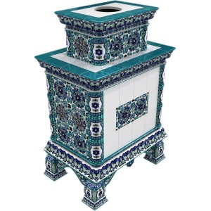 Каминная облицовка КимрПечь Кострома центральная двухъярусная