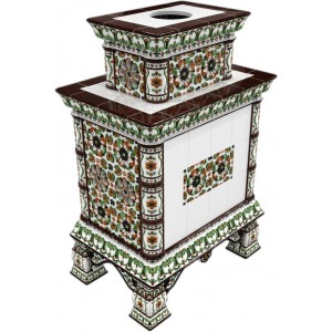 Каминная облицовка КимрПечь Кострома центральная двухъярусная