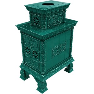 Каминная облицовка КимрПечь Кострома центральная двухъярусная
