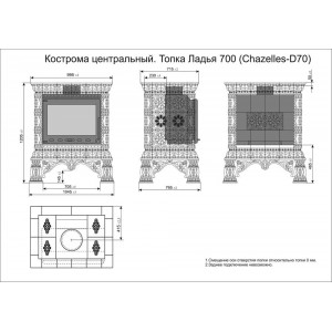 Печь-камин КимрПечь Кострома центральный