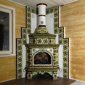Каминная облицовка КимрПечь Кострома угловая двухъярусная
