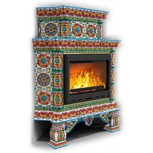 Каминная облицовка КимрПечь Кострома угловая двухъярусная