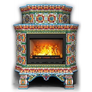 Каминная облицовка КимрПечь Кострома угловая двухъярусная