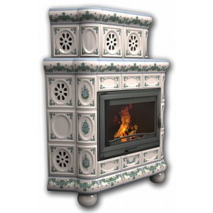 Каминная облицовка КимрПечь Медальон угловая двухъярусная