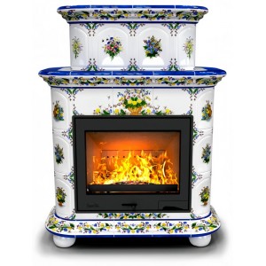Каминная облицовка КимрПечь Прованс центральная двухъярусная