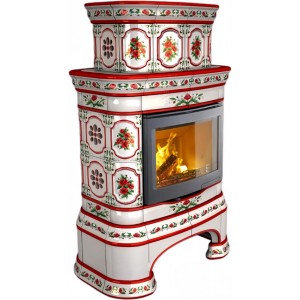 Каминная облицовка КимрПечь Сконе центральная двухъярусная